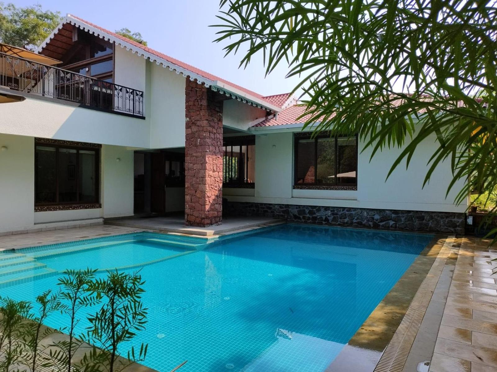 アリバグ Casa Blanca 3Bhk W/Pool Near Mandwa, Alibaugヴィラ エクステリア 写真