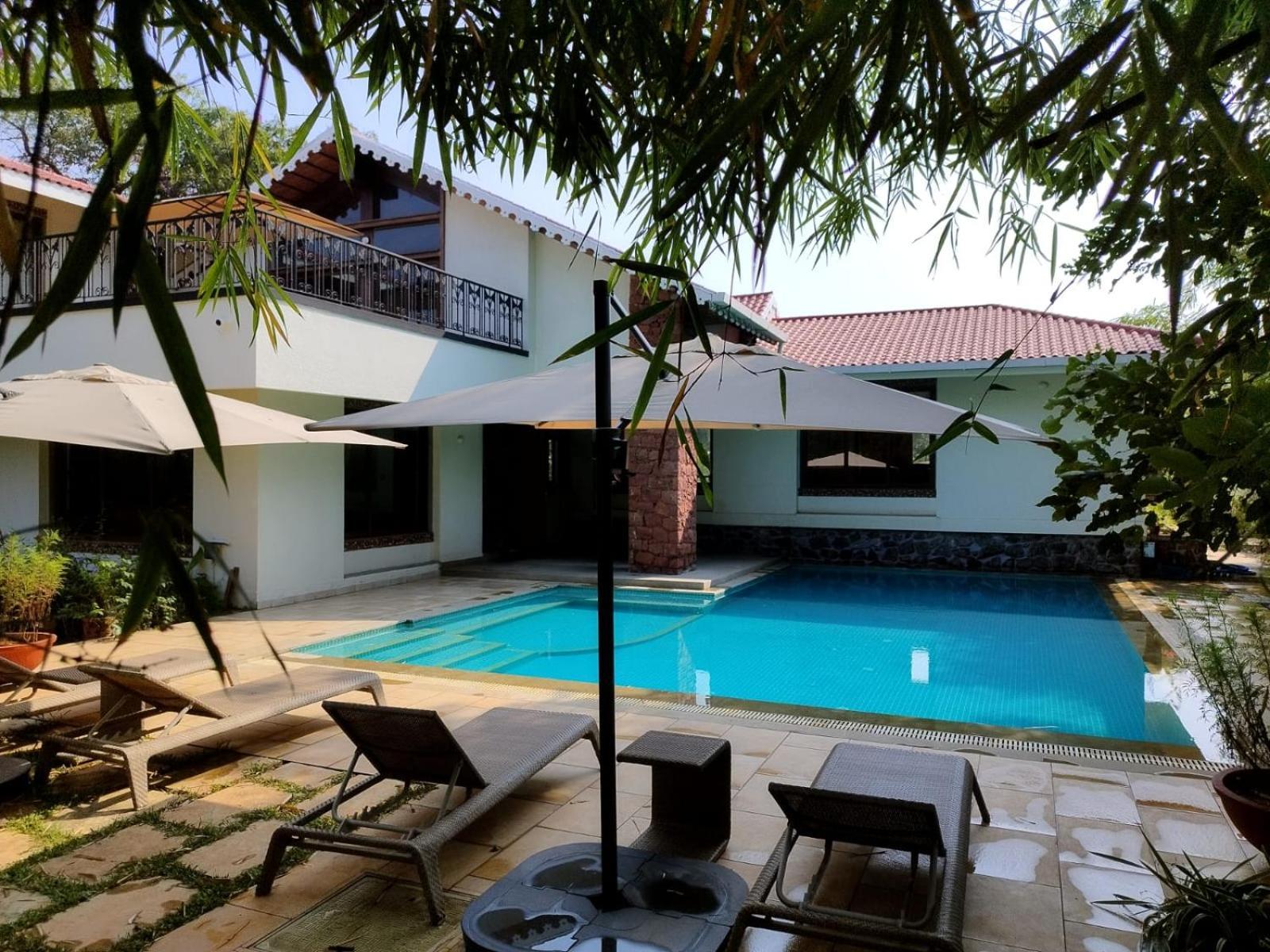 アリバグ Casa Blanca 3Bhk W/Pool Near Mandwa, Alibaugヴィラ エクステリア 写真